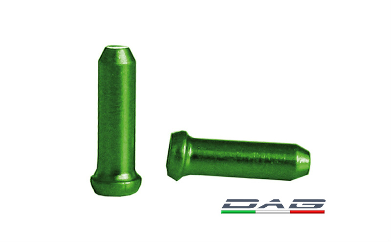 Alligator Terminali filo allumnio anodizzato verde 10pz